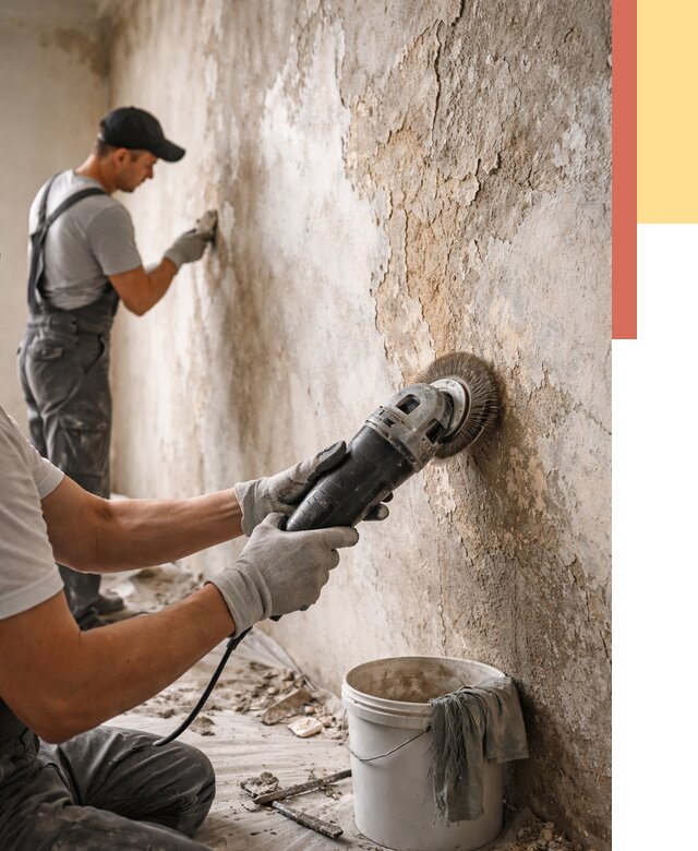 Снятие и удаление краски со стен в Озерске от 2130 руб. — ОТДЕЛОЧНИК-Озр