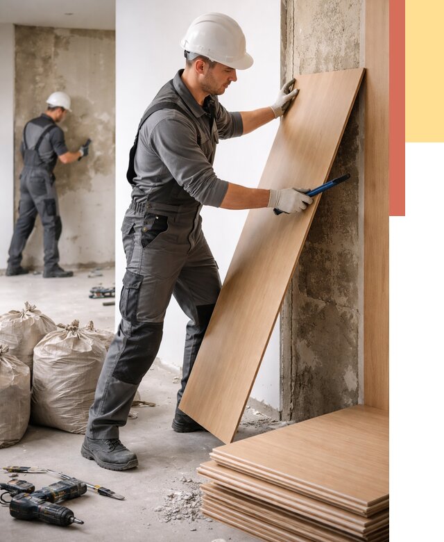 Демонтаж стеновых панелей в Озерске от 3550 руб. за м² быстро и недорого | ОТДЕЛОЧНИК-Озр