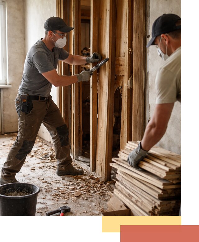 Демонтаж деревянных перегородок в Озерске быстро и аккуратно