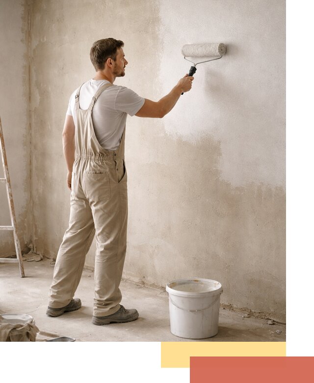 Грунтовка стен под отделку в Озерске профессиональным раствором