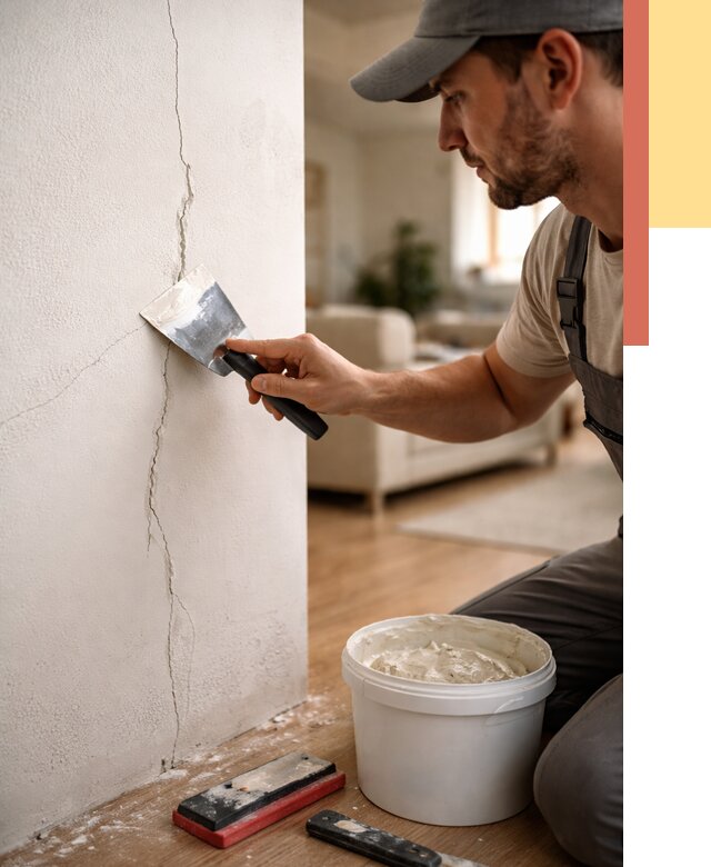 Заделка трещин и сколов в Озерске от 2485 руб. — быстро и недорого | ОТДЕЛОЧНИК-Озр