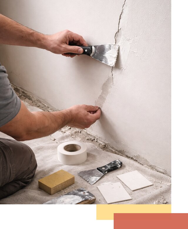 Заделка трещин и сколов в стенах и потолках в Озерске