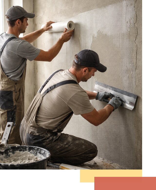 Армирование стен стеклосеткой в Озерске для прочной отделки