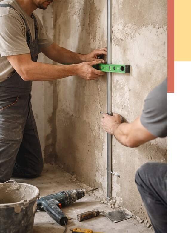 Установка штукатурных маяков в Озерске от 7099 руб. — быстро и недорого | ОТДЕЛОЧНИК-Озр