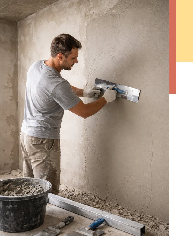 Штукатурка стен без маяков в Озерске от 7302 руб/м2 — услуги и цена | ОТДЕЛОЧНИК-Озр