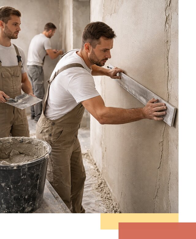 Штукатурка стен без маяков в Озерске быстро и качественно