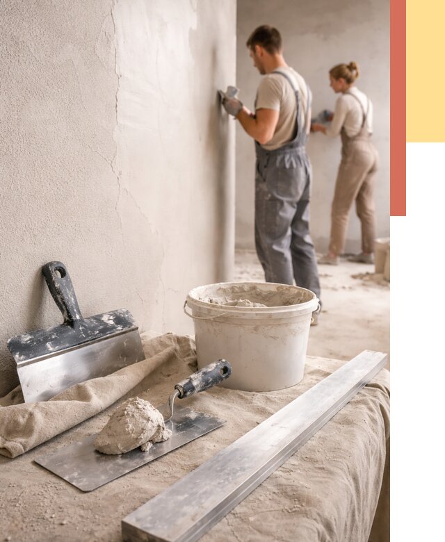 Штукатурка стен гипсовая в Озерске от 4564 руб/м2 — быстро и недорого | ОТДЕЛОЧНИК-Озр