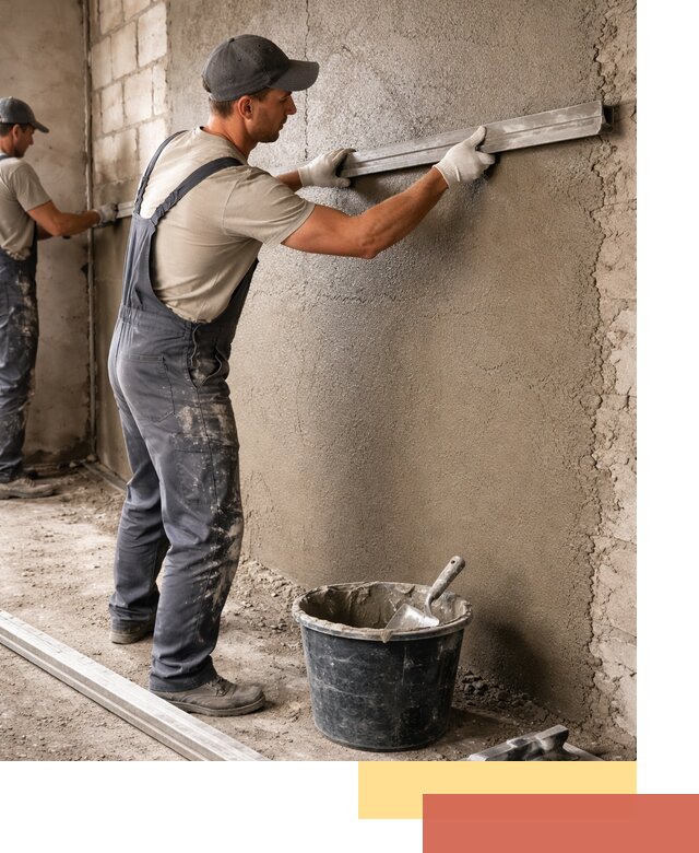 Штукатурка стен цементно-песчаная в Озерске профессионально