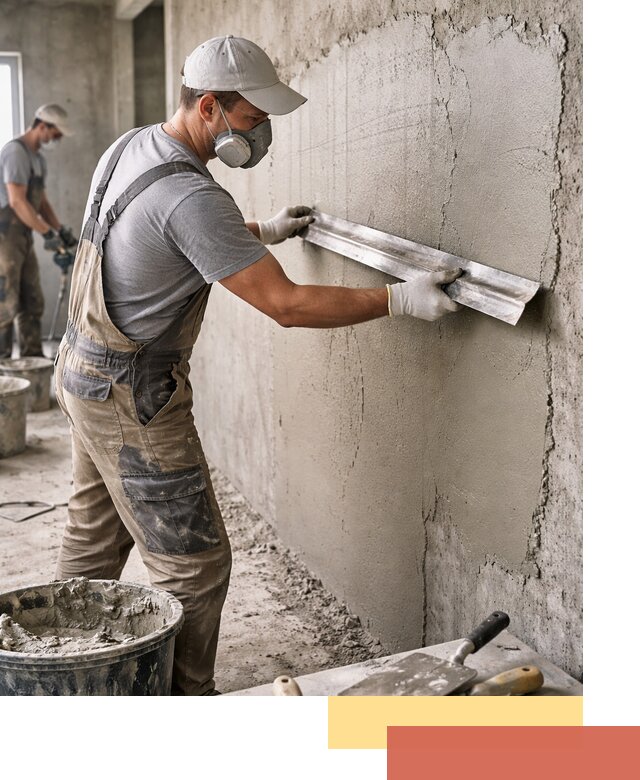 Штукатурка бетонных стен в Озерске качественно и долговечно