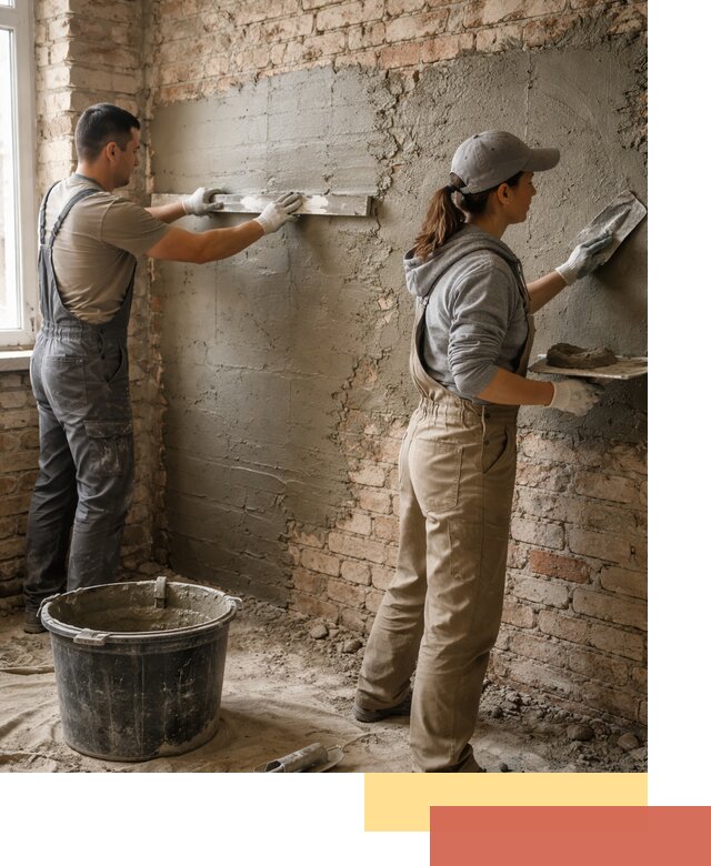 Штукатурка кирпичных стен в Озерске — качественно и надежно