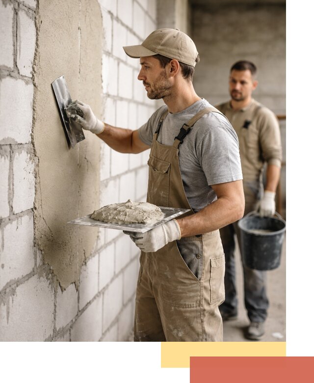 Штукатурка стен из газобетона в Озерске под ключ