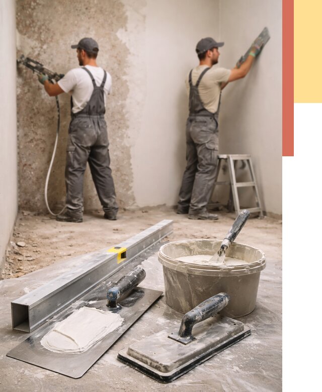 Штукатурка стен под обои в Озерске от 4564 руб./м2 — выравнивание под обои | ОТДЕЛОЧНИК-Озр