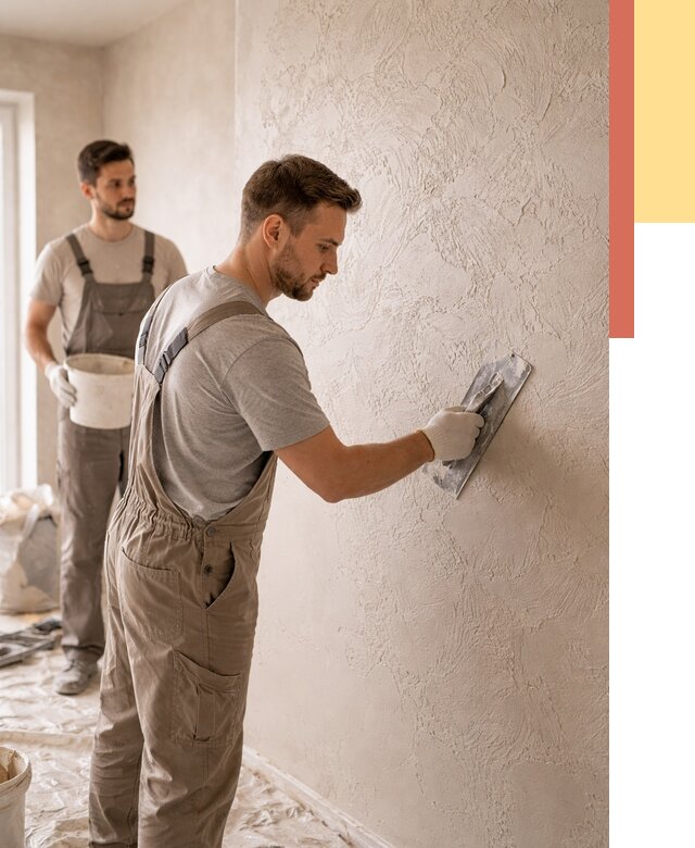 Фактурная штукатурка стен в Озерске от 4260 руб./м² — заказать под ключ | ОТДЕЛОЧНИК-Озр