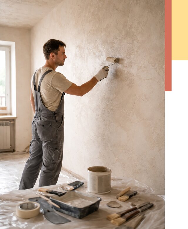 Нанесение лессирующей краски по декоративке в Озерске от 1775 руб. | ОТДЕЛОЧНИК-Озр