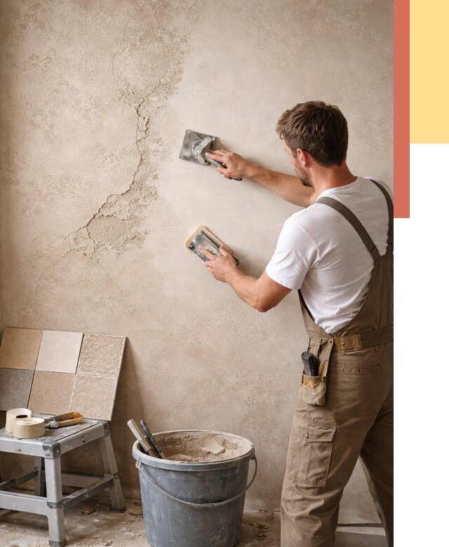 Ремонт декоративной штукатурки в Озерске от 4564 руб. под ключ | ОТДЕЛОЧНИК-Озр