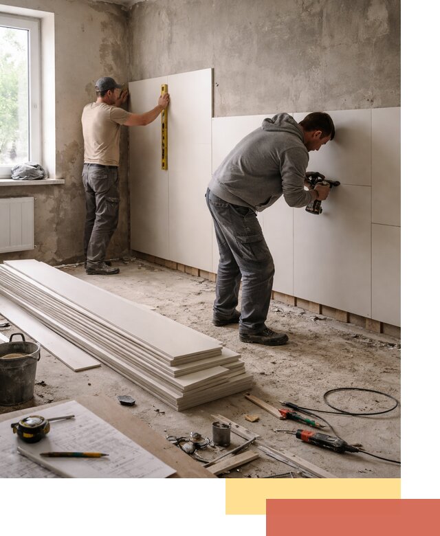 Монтаж ПВХ панелей на стены в Озерске качественно и быстро