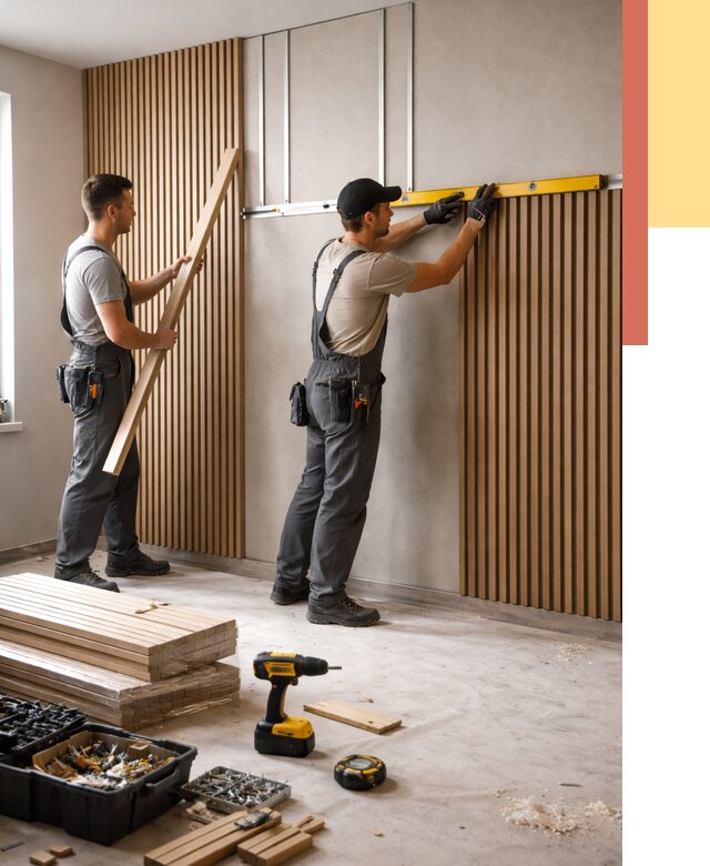 Монтаж реечных панелей на стены в Озерске от 1217 руб. — быстро и недорого | ОТДЕЛОЧНИК-Озр