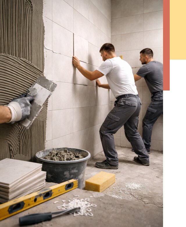 Укладка плитки на стены в Озерске от 862 руб. — качественно и недорого | ОТДЕЛОЧНИК-Озр