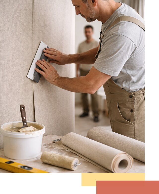 Поклейка текстильных обоев в Озерске профессионально и аккуратно