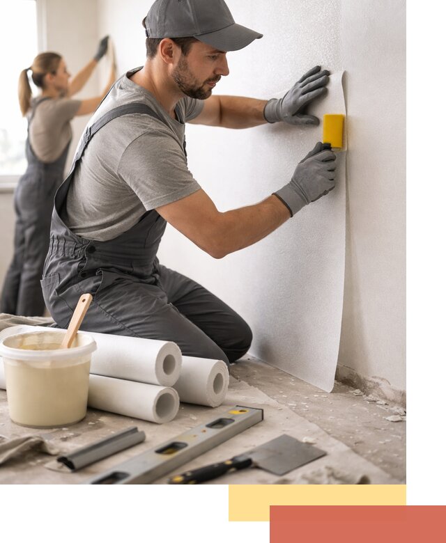 Поклейка стеклообоев профессионально в Озерске