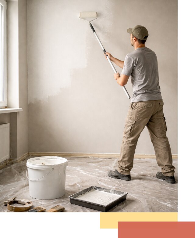 Покраска стен латексной краской в Озерске качественно и быстро