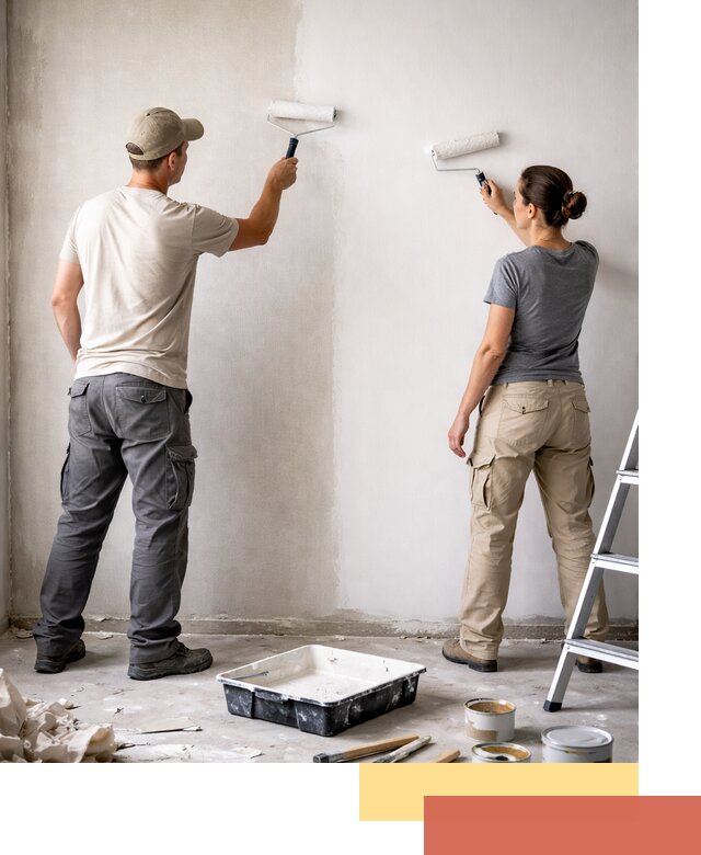 Окраска стен по стеклохолсту в Озерске качественно и долговечно