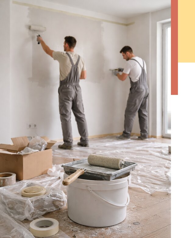 Покраска стен в квартире в Озерске от 2536 руб/м2 — быстро и недорого | ОТДЕЛОЧНИК-Озр