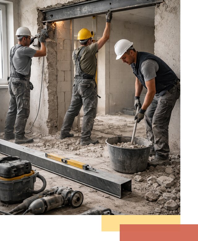 Создание проемов в стенах и несущих конструкциях в Озерске