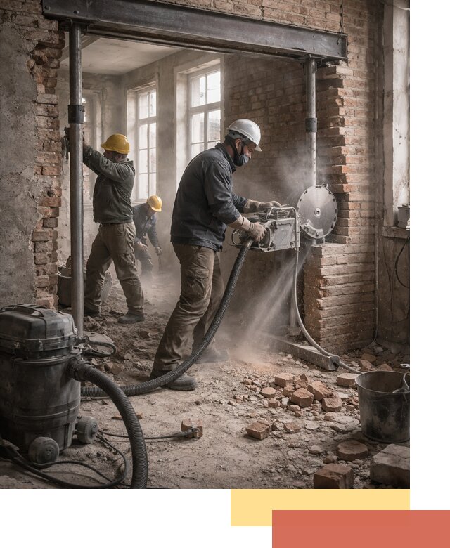 Прорезка проема в стене под дверной или оконный проем в Озерске