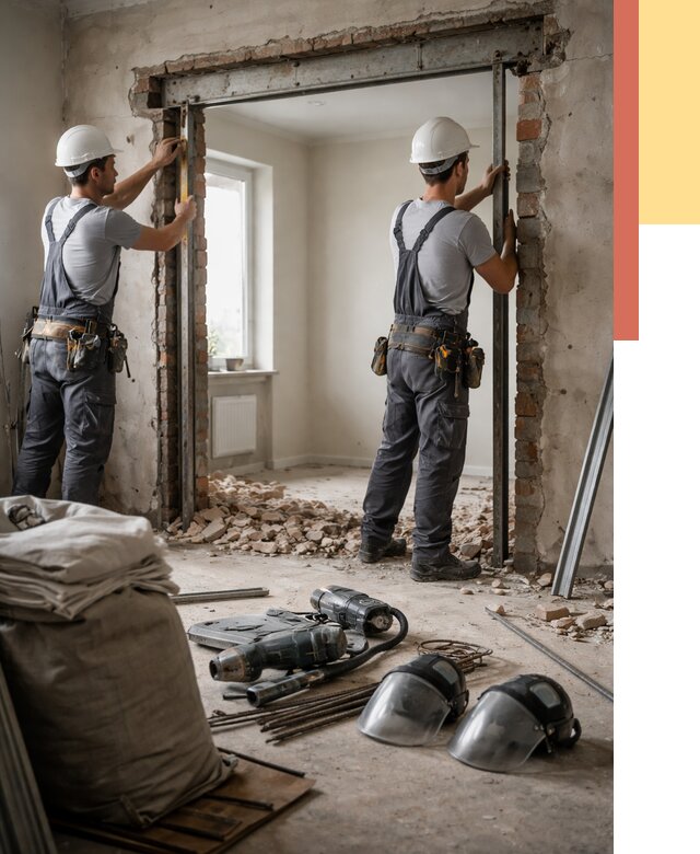 Расширение дверного проема в Озерске от 12678 руб. под ключ | ОТДЕЛОЧНИК-Озр