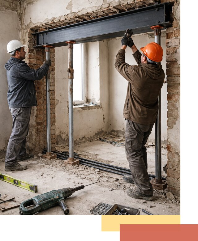 Усиление проема в стене в Озерске для расширения и безопасности