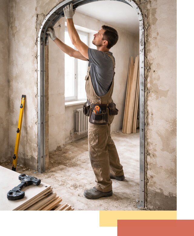 Устройство арочного проема в Озерске под ключ