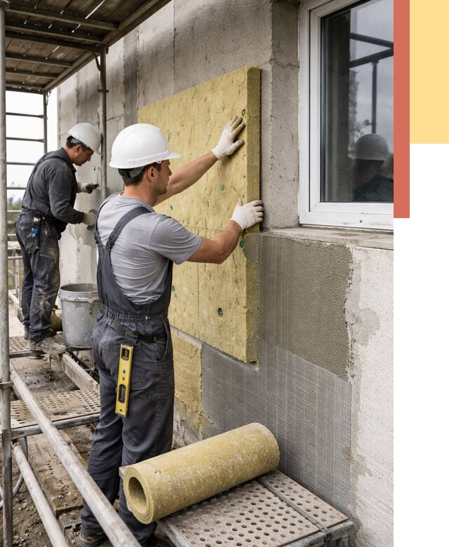 Утепление стен в Озерске от 4361 руб. под ключ — быстро и недорого | ОТДЕЛОЧНИК-Озр