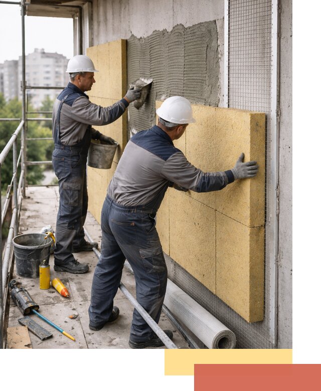 Утепление стен зданий и домов в Озерске качественно и надежно