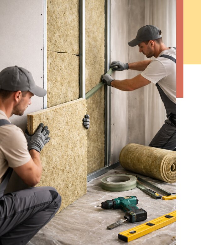 Шумоизоляция стен в Озерске под ключ от 1876 руб. | ОТДЕЛОЧНИК-Озр