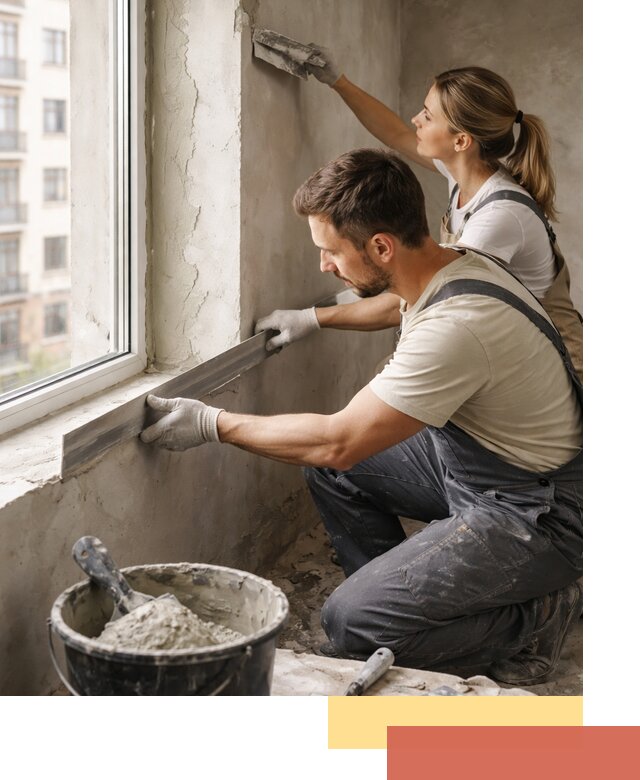 Штукатурка откосов дверей и окон профессионально в Озерске