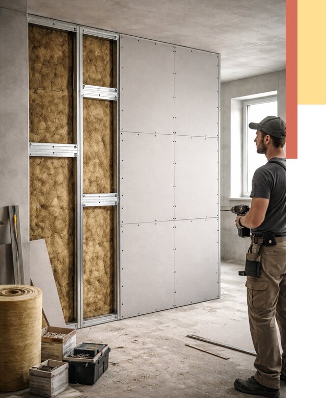 Усиленная перегородка под навеску в Озерске от 12982 руб. — монтаж под ключ | ОТДЕЛОЧНИК-Озр