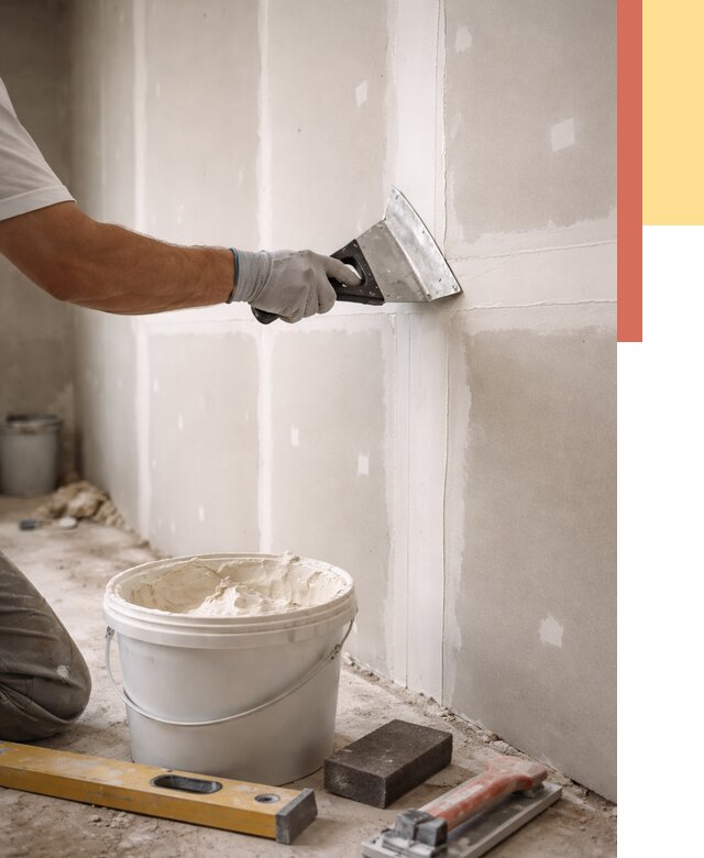 Шпаклевка перегородок из гипсокартона в Озерске от 2536 руб. — услуги ОТДЕЛОЧНИК-Озр