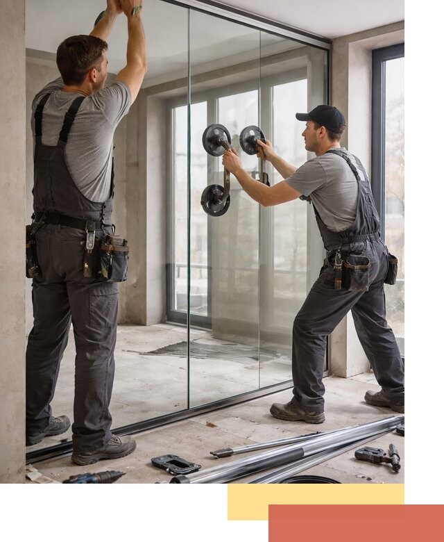 Цельностеклянные перегородки под ключ в Озерске