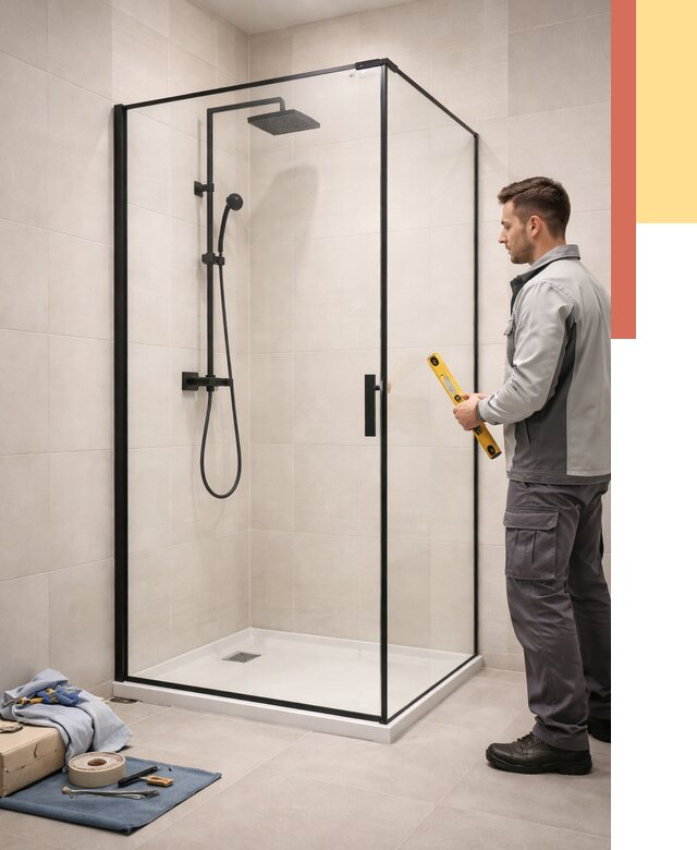 Стеклянные перегородки для душа в Озерске от 12678 руб. | Монтаж под ключ — ОТДЕЛОЧНИК-Озр