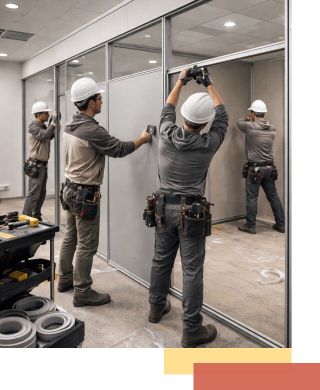 Мобильные офисные перегородки под ключ в Озерске