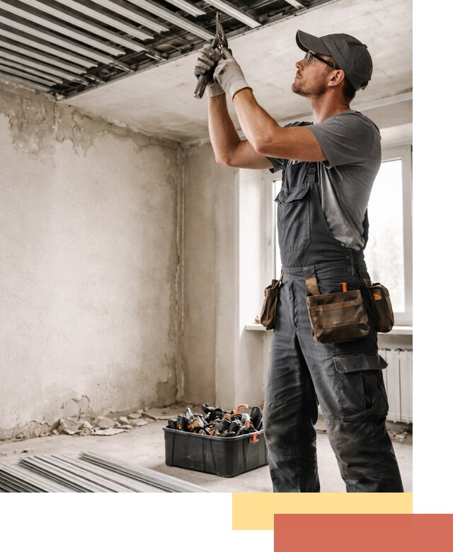 Демонтаж реечного потолка в Озерске быстро и аккуратно