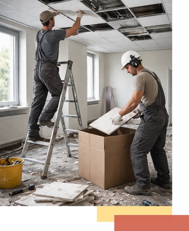 Демонтаж потолочной плитки в Озерске быстро и аккуратно