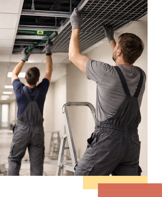 Монтаж потолка Грильято в Озерске: установка под ключ качественно