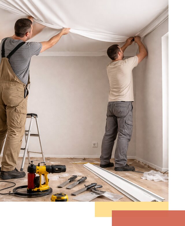 Монтаж ПВХ натяжного потолка в Озерске качественно и быстро