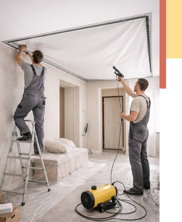 Монтаж натяжного потолка в прихожей в Озерске от 2688 руб. под ключ | ОТДЕЛОЧНИК-Озр