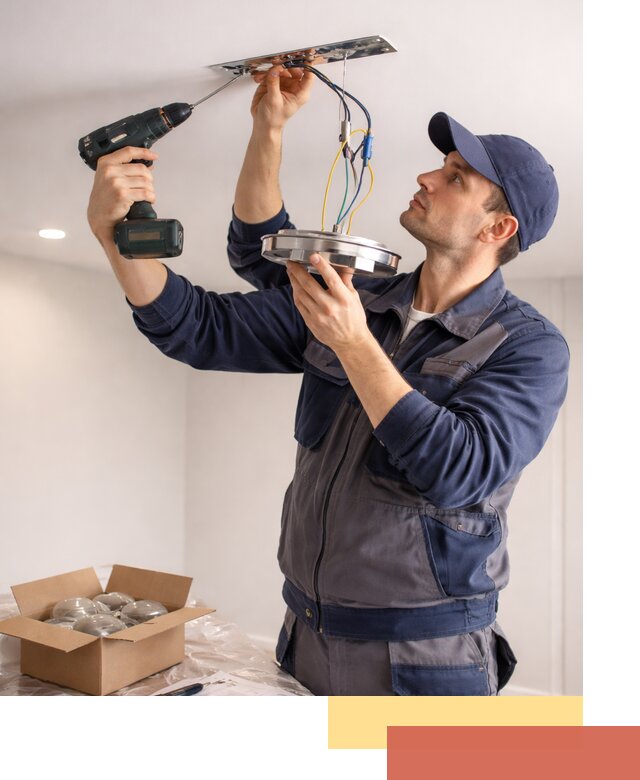 Установка люстры в натяжной потолок в Озерске