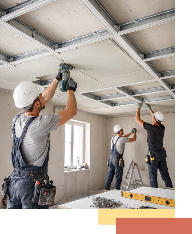 Кессонный потолок из гипсокартона под ключ в Озерске