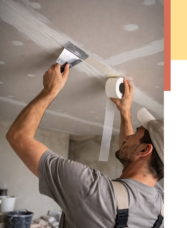 Обработка швов потолка ГКЛ в Озерске от 7607 руб. под ключ | ОТДЕЛОЧНИК-Озр