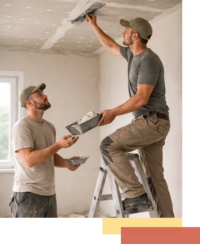 Шпаклевка потолка из гипсокартона в Озерске качественно и быстро